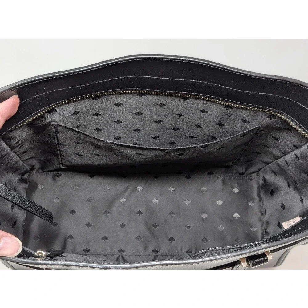 KATE SPADE Patterson Drive Geraldine Satchel Tote Purse Black WKRU5651 - READ